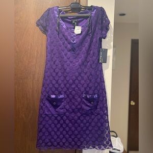 En Focus mini dress - purple color - size 6